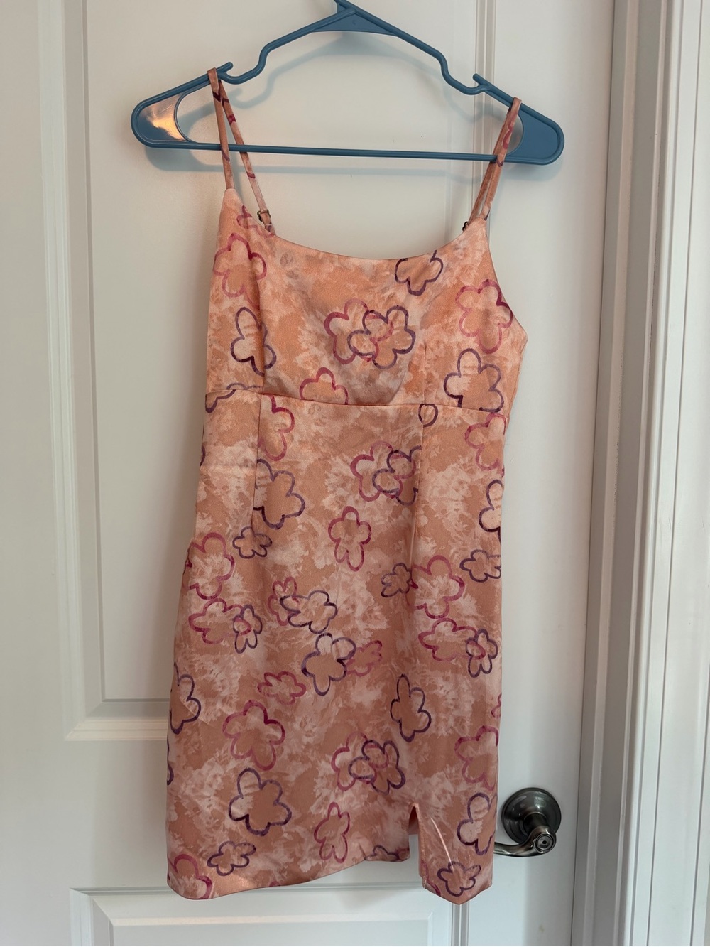wild fable Peach-Pink Floral Slip Dress